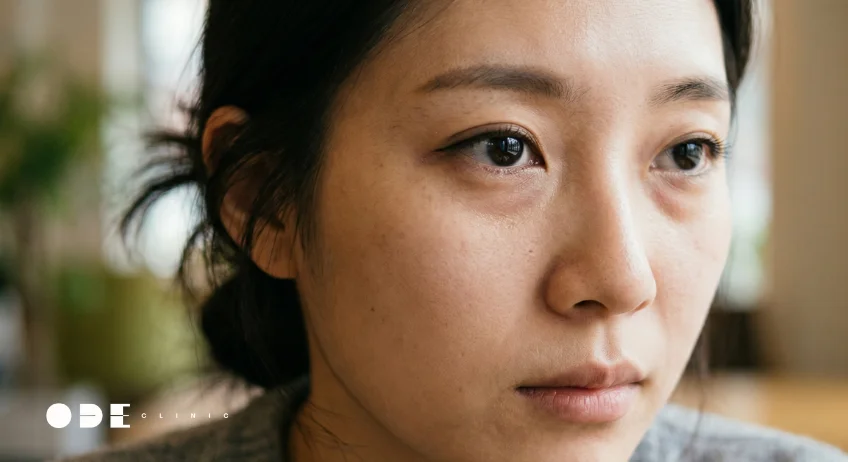 Sunken Under Eye, Wrinkles, Fine lines : Filler or Collagen stimulator | ODE Clinic